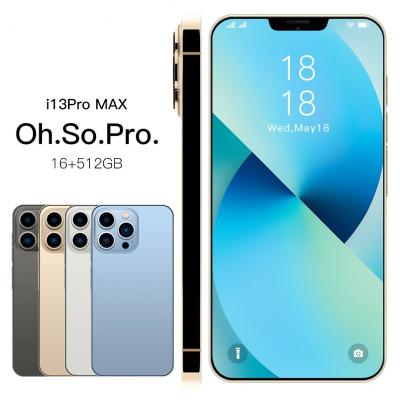 China Dual SIM Card i13 pro MAX Smartphones 16GB+512GB phone13 10-Core 5G LEFT Dual SIM Phone Brand New Unlocked Cell Phones for sale