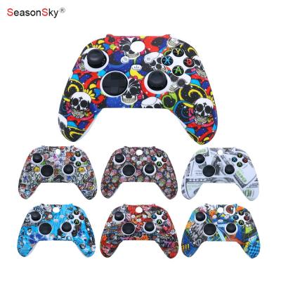 China Water Transfer Printing Production Skill XIXUN Silicone Peels S X Controller Skin Case For Xbox S X Controller Joystick Silicone Case for sale