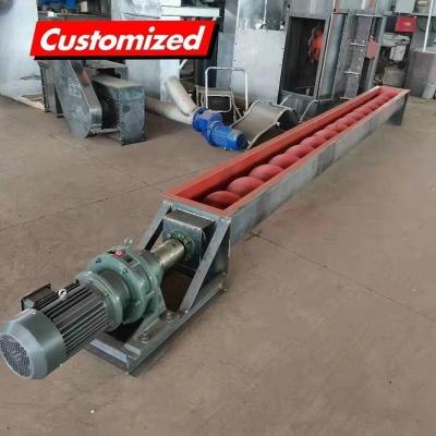 China U-Shaped Sludge Screw Feeding Machine Conveyor System Tubular Screw Auger Conveyor OEM for sale