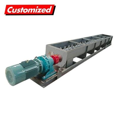 China U Shaped Sludge Pipe Screw Conveyor For Granules And Grain Feeding for sale