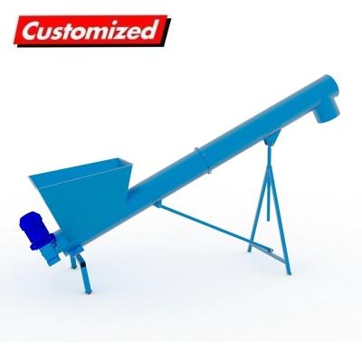 China Industry OEM Custom Hopper Auger Conveyor Flexible Screw Conveyor for Concrete Gravel for sale