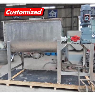 China CE Certified Stainless Steel Horizontal Ribbon Mixer for OEM Custom Auger Conveyor for sale