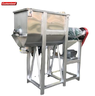 China Horizontal Animal Feed Crusher Machine Chemicals Processed Commercial Powder Mixer for sale