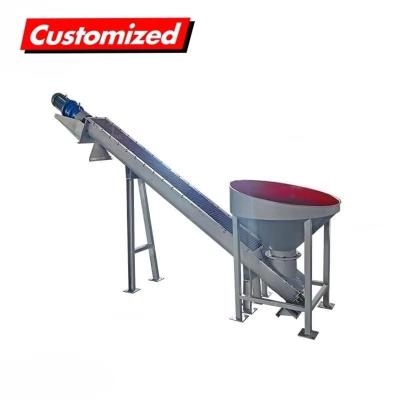 China 2024 OEM Custom Conveying Plastic Grain Screw Conveyor Helical Ice Screw Conveyor Auger Feeder For Grain for sale