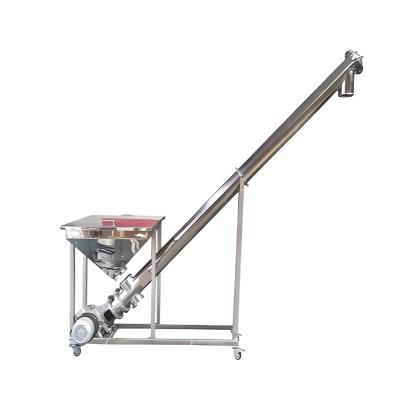 China Customized spiral drill vertical screw conveyor with hopper for materials for sale