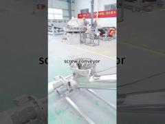 Customized spiral drill vertical screw conveyor with hopper for materials