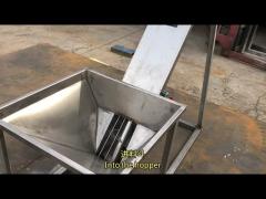 U-shaped Automatic Feeding Single-axis Spiral Conveyor For Chemical Powders Made Of Stainless Steel