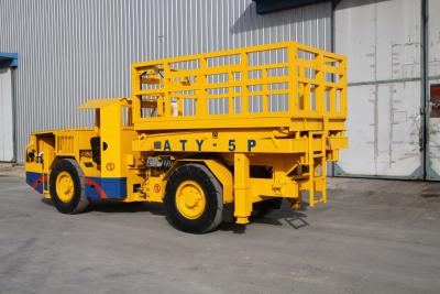 China Underground Mining Vehicles +/-42° Turning angle With scissor lifting platform for sale