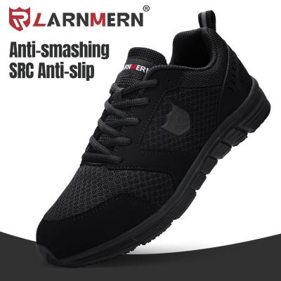 China LARNMERN OEM/ODM Steel Toe Men Work Safety Shoes Anti-smash Anti-Puncture Anti-Slip Running Shoes With Steel Toe Breathable Casual for sale