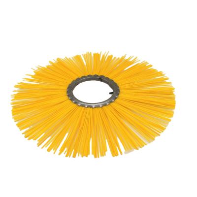 China For Sweepers Factory Price Polypropylene Filament Bristle Yellow Road Sweeper Wafer Sweeps Segment for sale