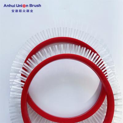 China Reasonable Price Vegetable Clean Brush Belt Cleaning Conveyor Belt For Stone Crusher for sale