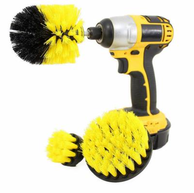 China Soft Leather Car Wash Kit Car Cleaning Drill Brush Industrial Drill Brush Remover for sale