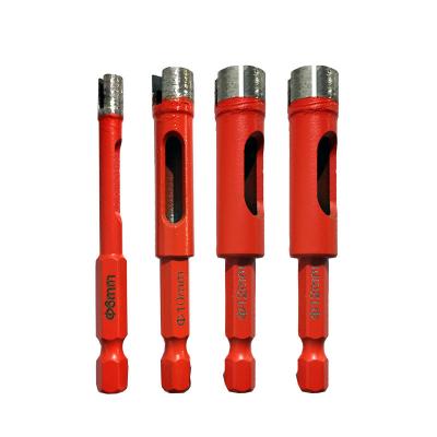 China Granite Marble Dry or Wet Leg Agglomerated Marble Hexagonal Hole Saw Core Drill Bit for sale