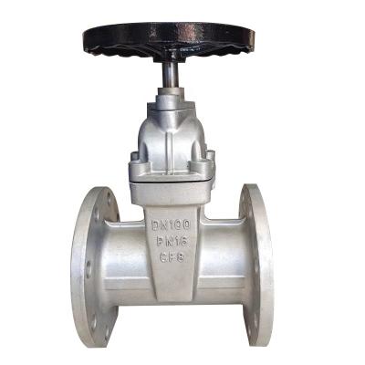 China 304 Stainless Steel Mild Seal Flange Gate Valve General Drain Valve for sale