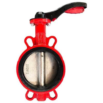 China General aluminum alloy butterfly valve, single flange handle butterfly valve cast iron butterfly valve for sale