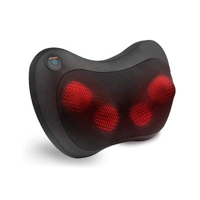 China Comfortable Neck And Back Massager Shiatsu Massage Pillow With Deep Heat Tissue for sale