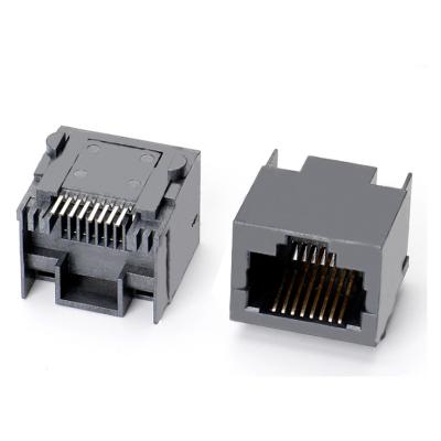 China Single port rj45 8P8C smt modular jack rj45 female connector PCB socket for sale