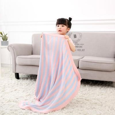 China Soft Cozy 100% Organic Bamboo Baby Knitted Blanket for sale