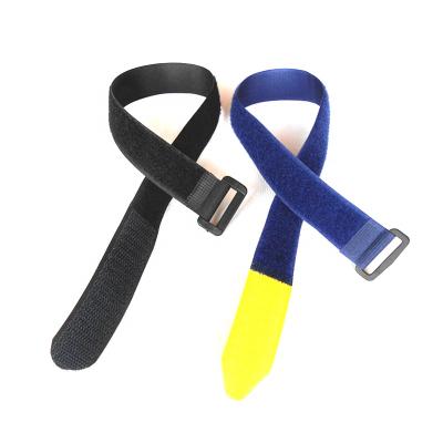 China Durable Heavy Duty Standard Nylon Hook Loop Strap 100% Hook Loop Strap Ring Hook Weld Plastic Band For A Tighter Grip for sale