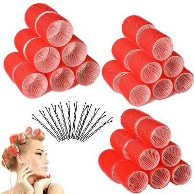 China 12 Pack Self Grip Hair Curlers Salon Hairdressing Jumbo Hair Rollers Eco-friendly Jumbo Rolls For Women for sale