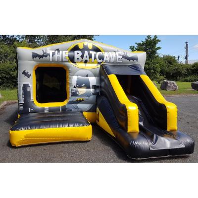 China PVC 18x12 Kids Batcave Inflatable Disco Bouncy Castle With Slide From Sinos Inflatables for sale