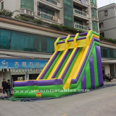 China PVC 7m High Double Lane Inflatable Slide In Commercial Grade For Sale From Sino Inflatables for sale