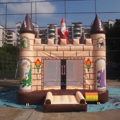 China PVC Outdoor 4x4m Kids Party Inflatable Edinburgh Bouncy Castle Made of 610g/m2 PVC Tarpaulin for sale