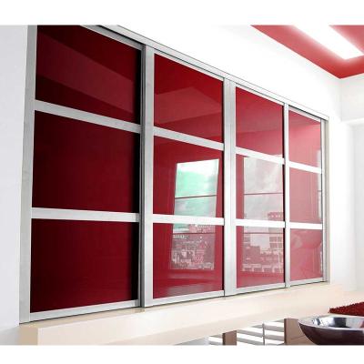 China Sliding Door Convertible Direct Laminate Wardrobe Bedroom Closet PVC Digital Factory Designs for sale