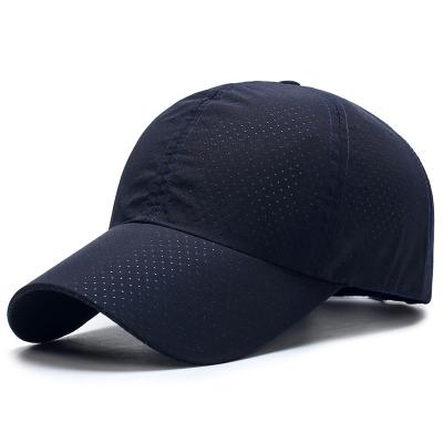 China breathable & Quick-drying Waterproof Hat Pure Color Breathable Sports Cover Custom Baseball Cap Wholesale for sale