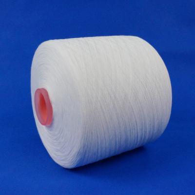 China High Tenacity China Wholesale Sewing Suppliers Working Materials Raw White High Tenacity Working Material 100% Spun Polyester Yarns 40s/2 for sale