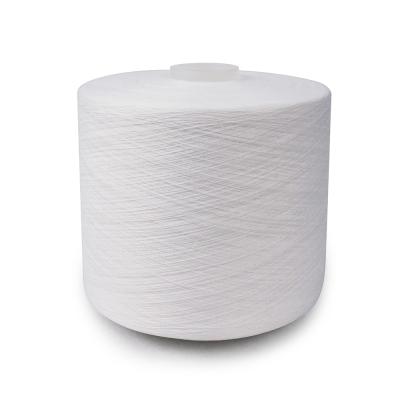 China Wholesale high tenacity china cheap coser hilo 100% spun Ne 42/2 polyester sewing thread bright white optical white for sale