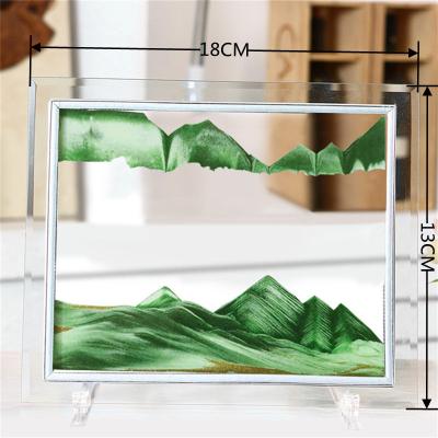 China 5 Inch Minimalist Square Hourglass Quicksand Movable Sand Art Hotel Decoration Suitable For Home Office And Relax Thanksgiving Day for sale