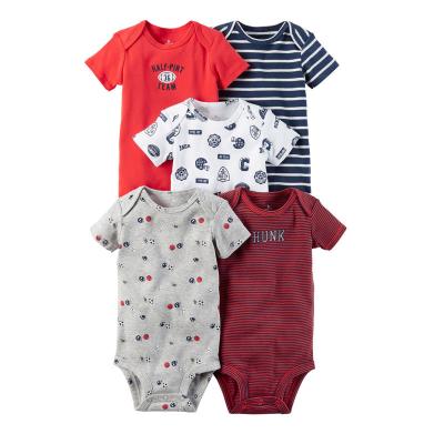 China Cartoon Designs New Spring Infant Clothes , Newborn Baby Long Sleeve Romper Cotton Jumpsuits With Zipper for sale