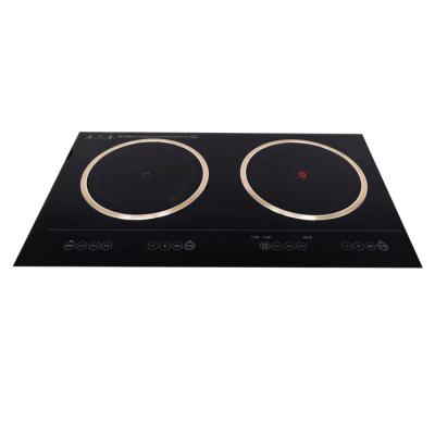 China Hotel Built In 2 Burner Induction Cooker And Infrared Cooker Hob 2200W 220V for sale