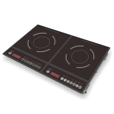 China Hotel 110V Double Cooktop Portable Electric Stove Infrared 2 Burner Induction Cooker for sale