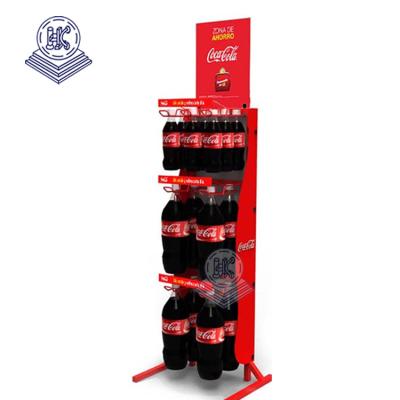 China Product Showing for Shopping Mall Beverage Rack Metal Stand Bakery Rack Confectionery Display Stand with Wheel for sale