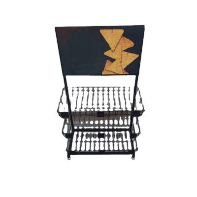 China Iron Metal Customized Flooring Metal Snack Display Hanging for sale