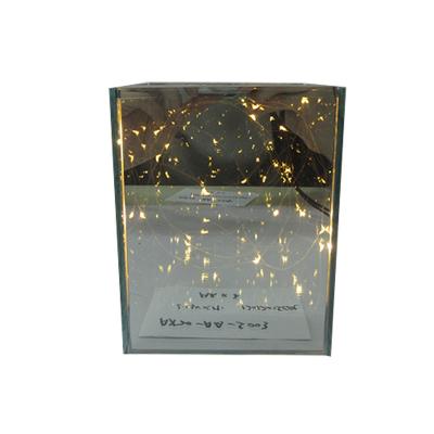 China Factory Customized Glass Christmas Box Customized Haoxuan Christmas Box Christmas Light With Light for sale