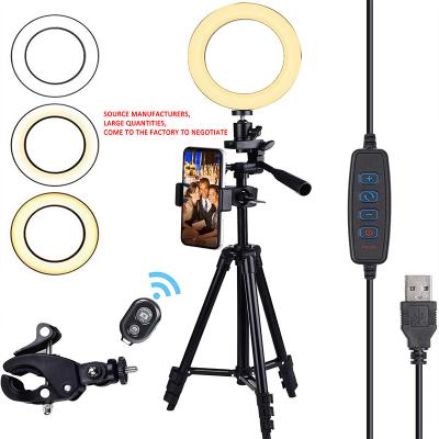 China 10 Inch Cheapest PORTABLE Photographic HANDHELD with Adjustable Tripod Solid Color Flash Camera Led Ring Light for sale