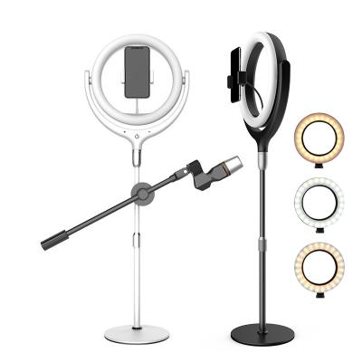 China ABS+PC ABS+PC 12 Inch Judging Ring Light With Tripod Photographic Live Streaming Selfie Ring Light Desktop Adjustable for sale