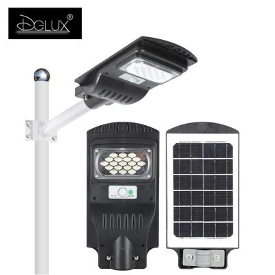 China High Brightness/Factory Price/Brightness Smart Sensor/New Style High/Factory Price/Smart Sensor/New Style IP65 30W 60W 90W Outdoor Waterproof High Brightness Sensor Lightweight ABS Led Solar Street Light for sale