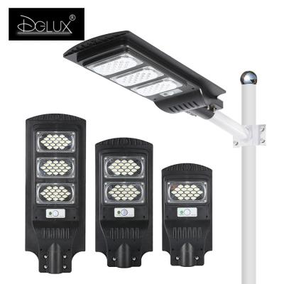 China High Brightness/Factory Price/Smart Sensor Brightness/High New Style/Factory Price/Ip65 Smart Sensor/Motion Sensor All New Style Outdoor Waterproof Hot Sale In 30w 60w 90w LED Solar Street Light for sale