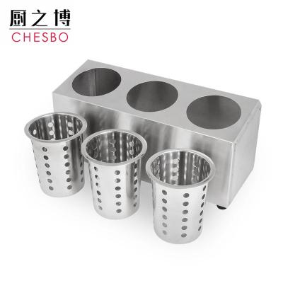 China Sustainable Hot Selling Super Quality Restaurant Kitchenware Stainless Steel Cutlery Rack For Table for sale