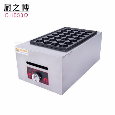 China 28Pcs Hotels Commercial GasTakoyaki Maker Japanese Octopus Fish Ball Cake Machine for sale