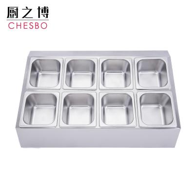 China Viable Rack Spice Seasoning Jars - 6 Pieces Stainless Steel Box Storage Container Condiment Seasoning Jars for sale