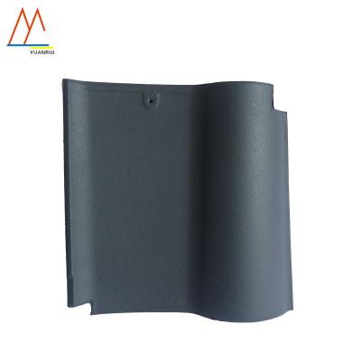 China Dark Gray Clay S Tile Spanish Roof Tiles For Sale German Type In Clay Material for sale