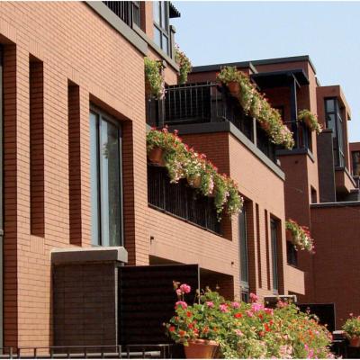 China Customized building exterior interior exterior waterproof simple yellow red fireproof corner brick cladding brick wall for sale