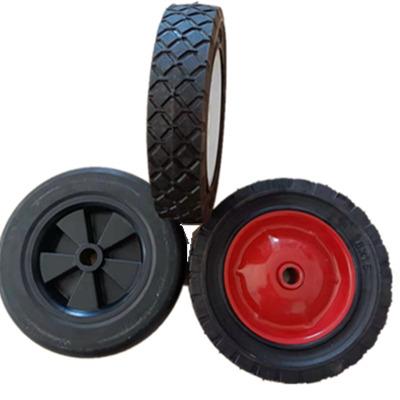 China Tool Cart 6x1.5” 150mm Rubber Solid Wheel For Tool Cart With Plastic Rim Metal Rim for sale