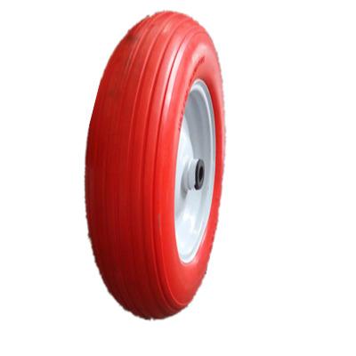 China Building Material Stores China Factory Colorful 3.50-8 PU Foam Wheel For Wheelbarrow for sale