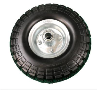 China Construction Material Shops 10' PU Foam Wheel 4.10/3.50-4 Flat Free Tire 410/350-4 for sale